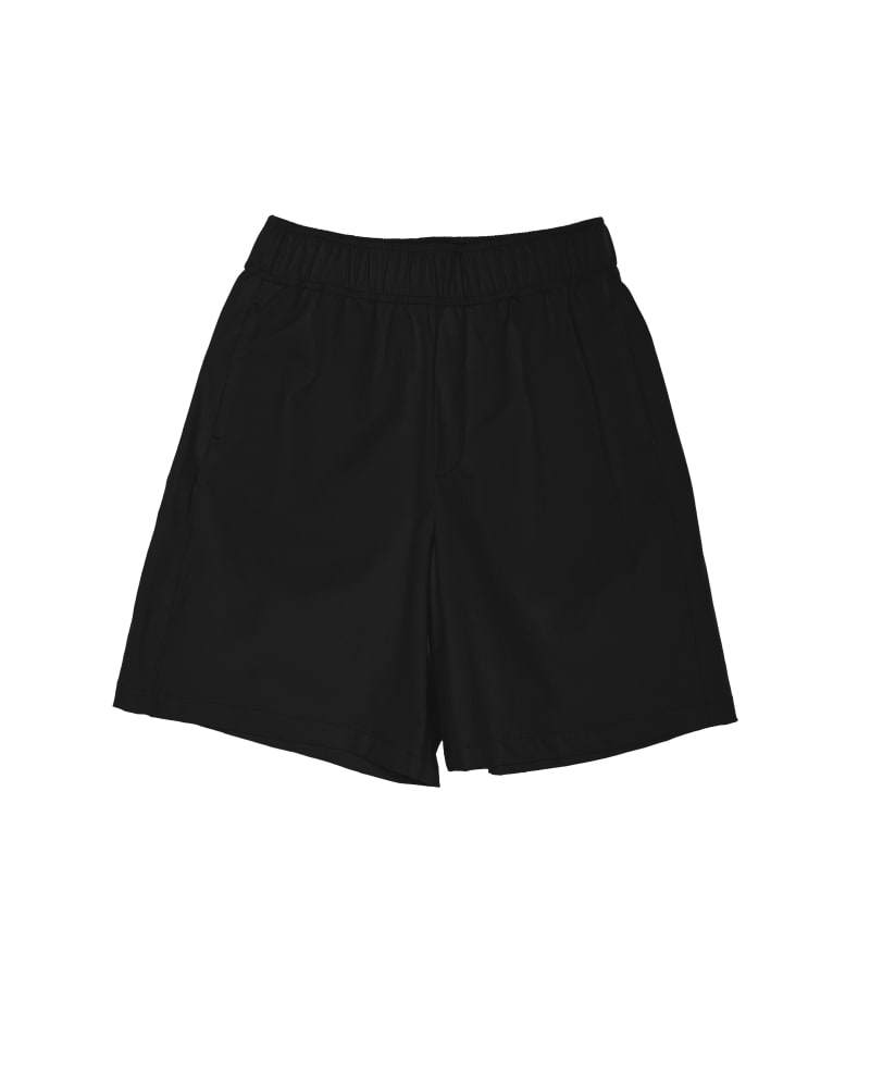 Front of a size 2X surf's up shorts (7") in Black by alder apparel. | dia_product_style_image_id:301368